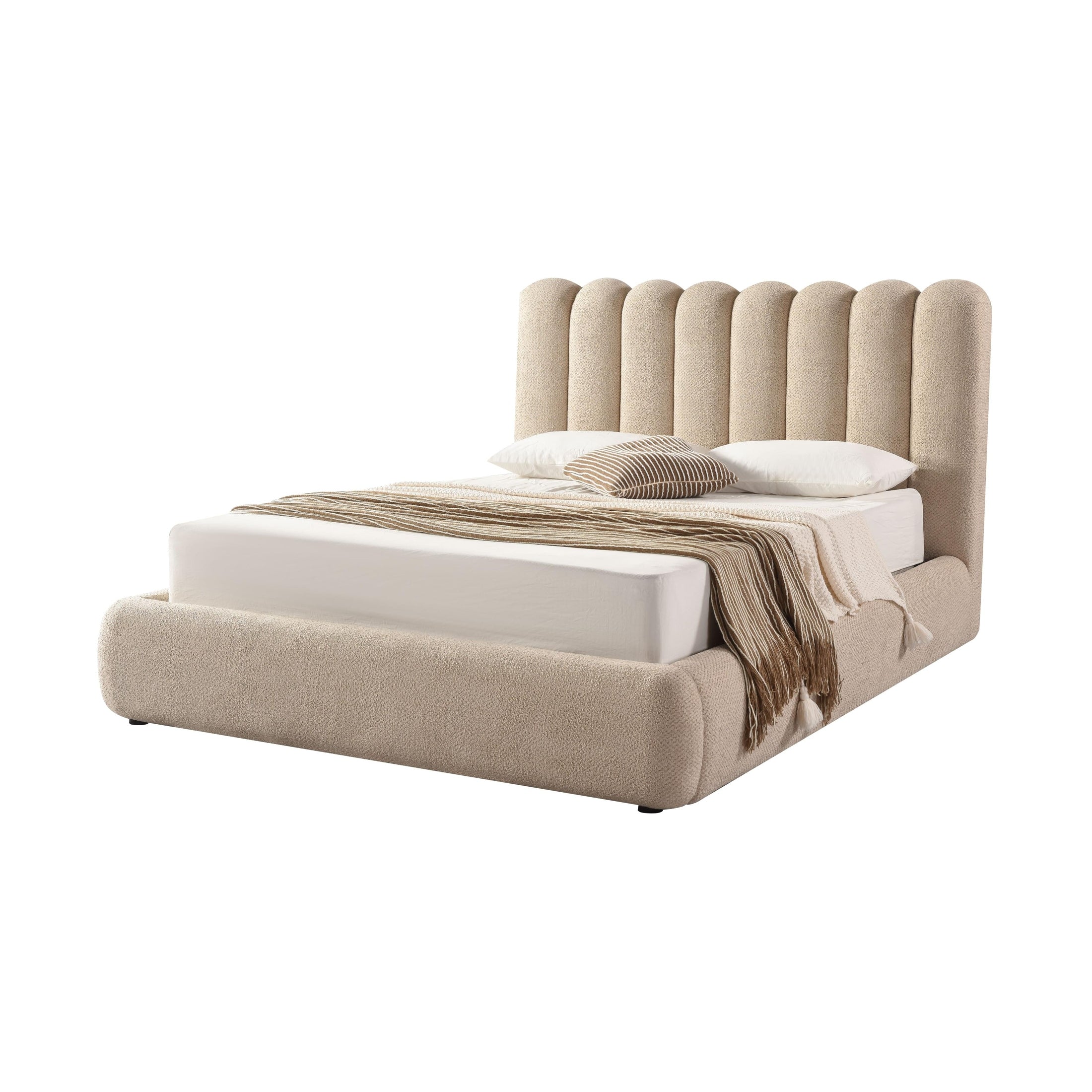 Mia Upholstered Hydraulic Storage Bed