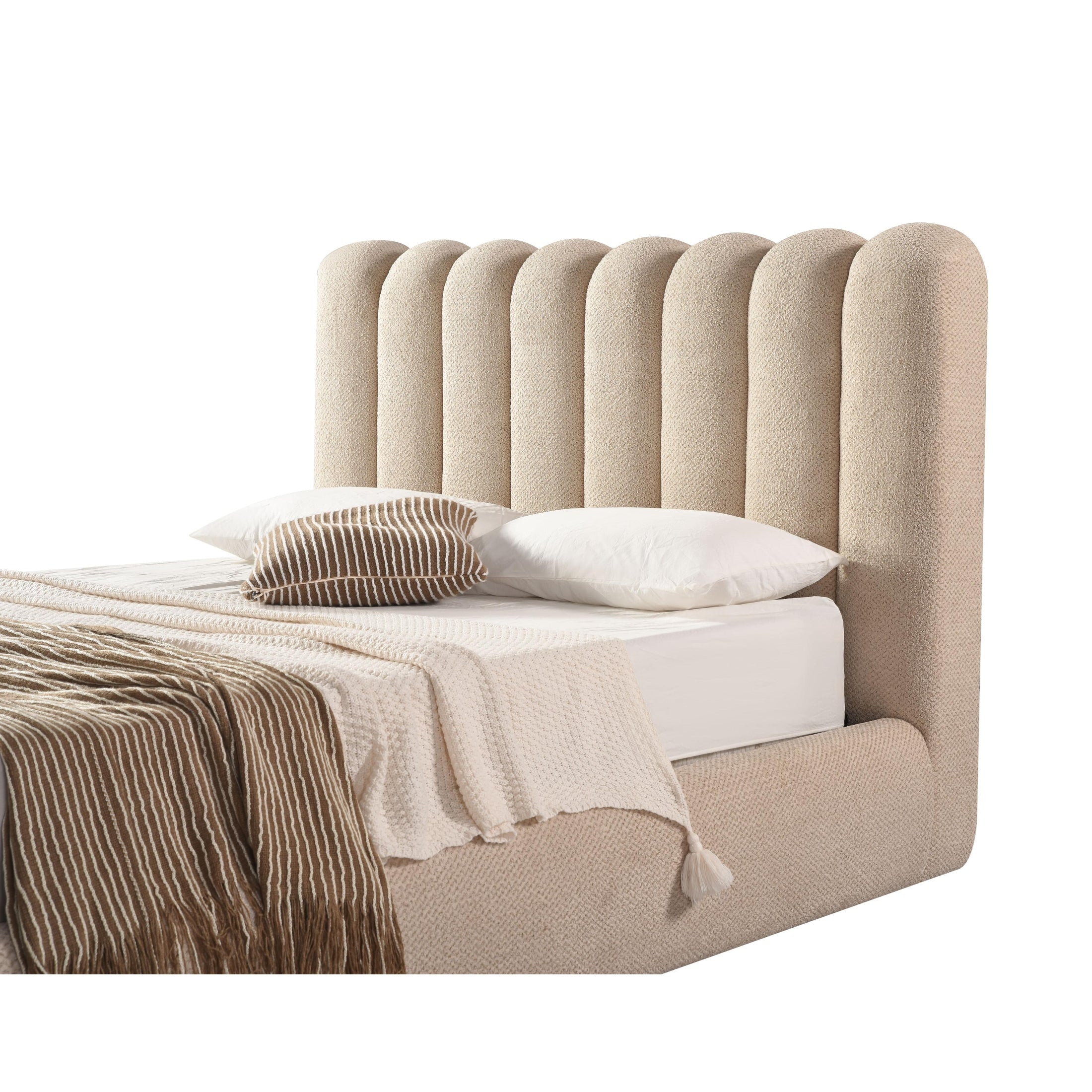 Mia Upholstered Hydraulic Storage Bed