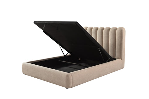 Mia Upholstered Hydraulic Storage Bed