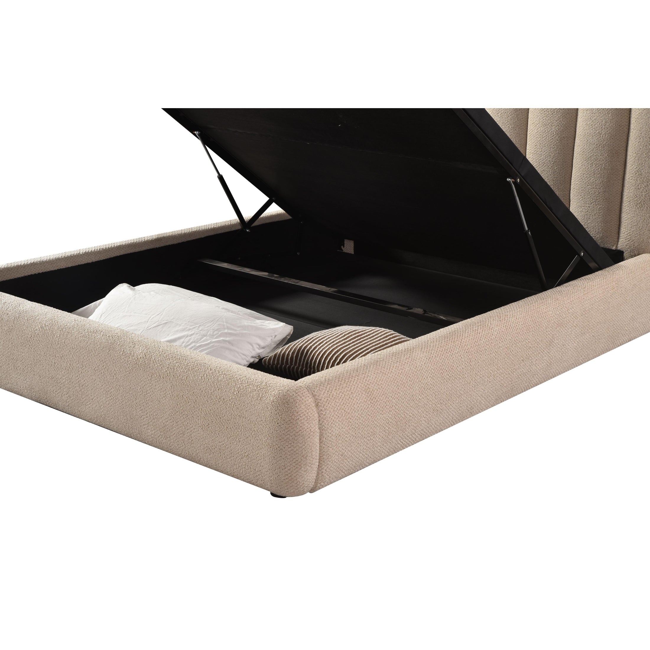 Mia Upholstered Hydraulic Storage Bed