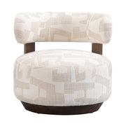 Greta Accent Chair – Soft Textured Fabric & Pine Frame