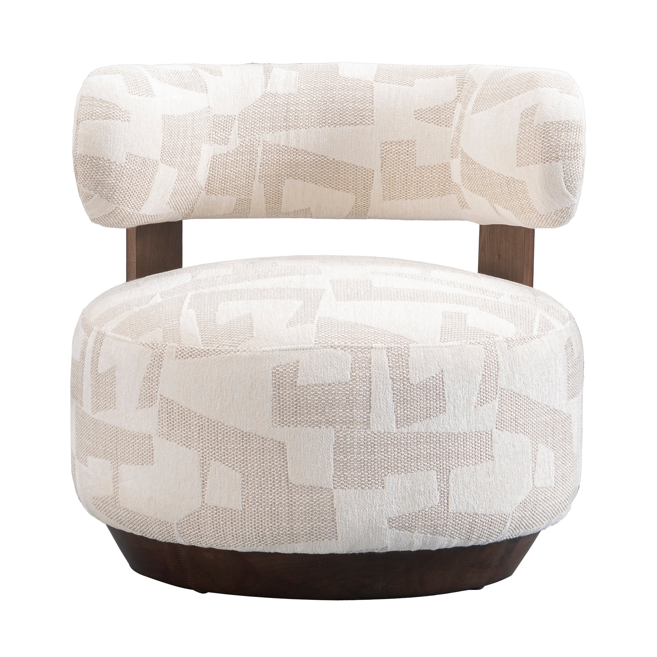 Greta Accent Chair – Soft Textured Fabric & Pine Frame