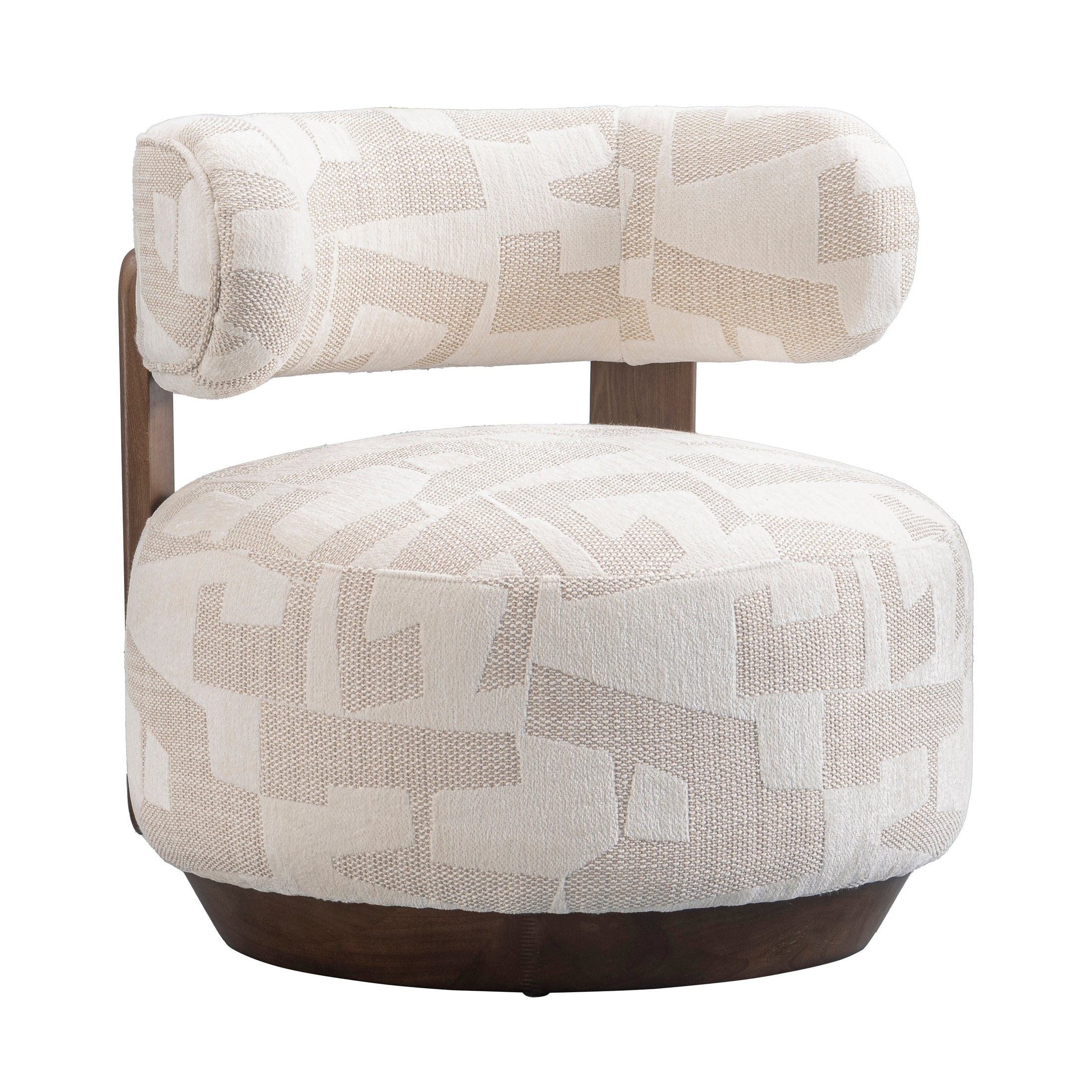 Greta Accent Chair – Soft Textured Fabric & Pine Frame