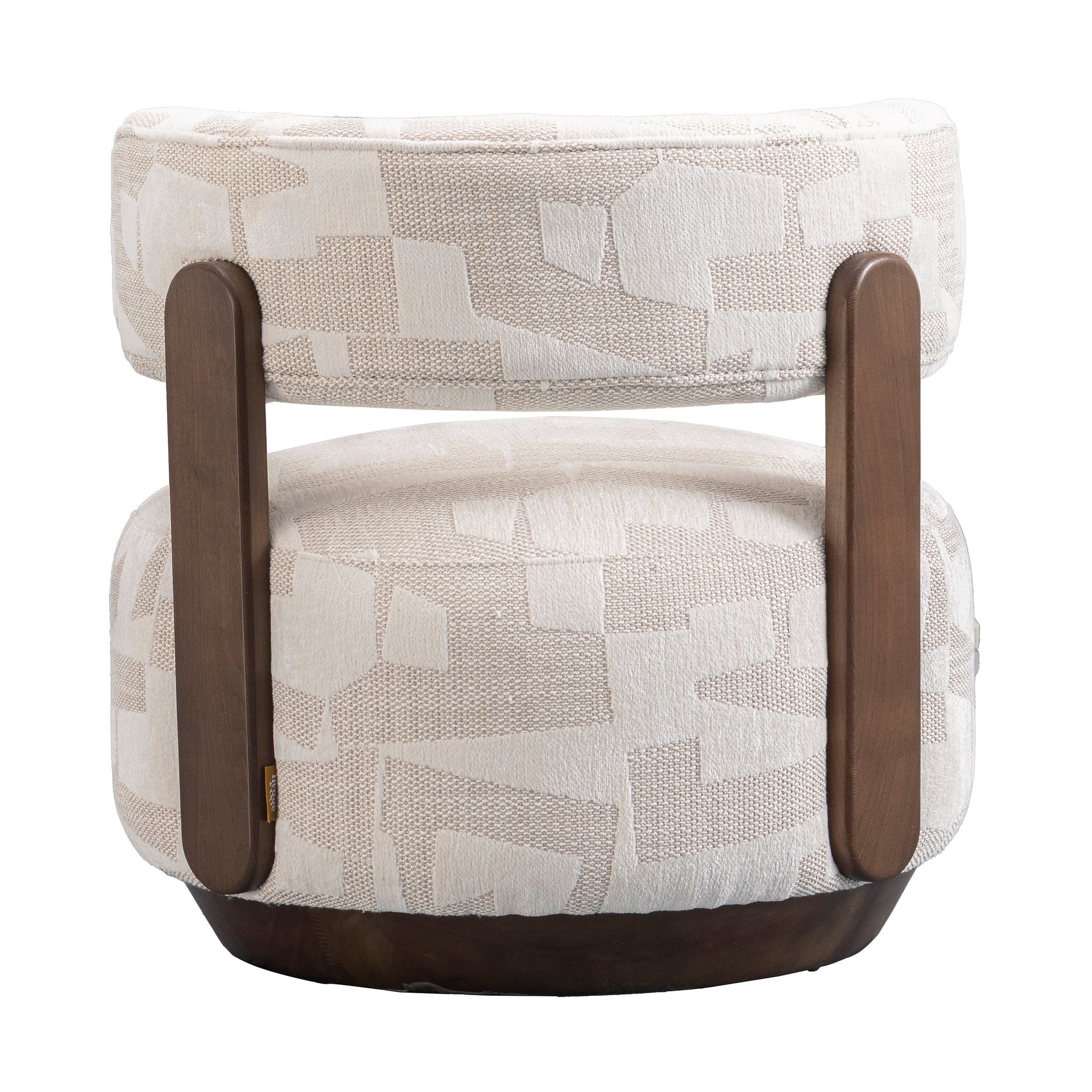 Greta Accent Chair – Soft Textured Fabric & Pine Frame
