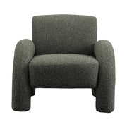 Leni Premium Boucle Accent Chair – Green