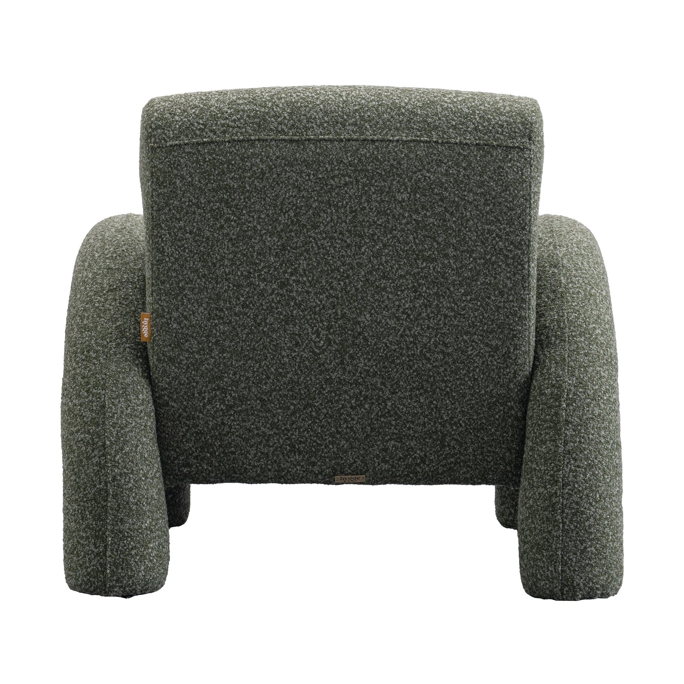 Leni Premium Boucle Accent Chair – Green