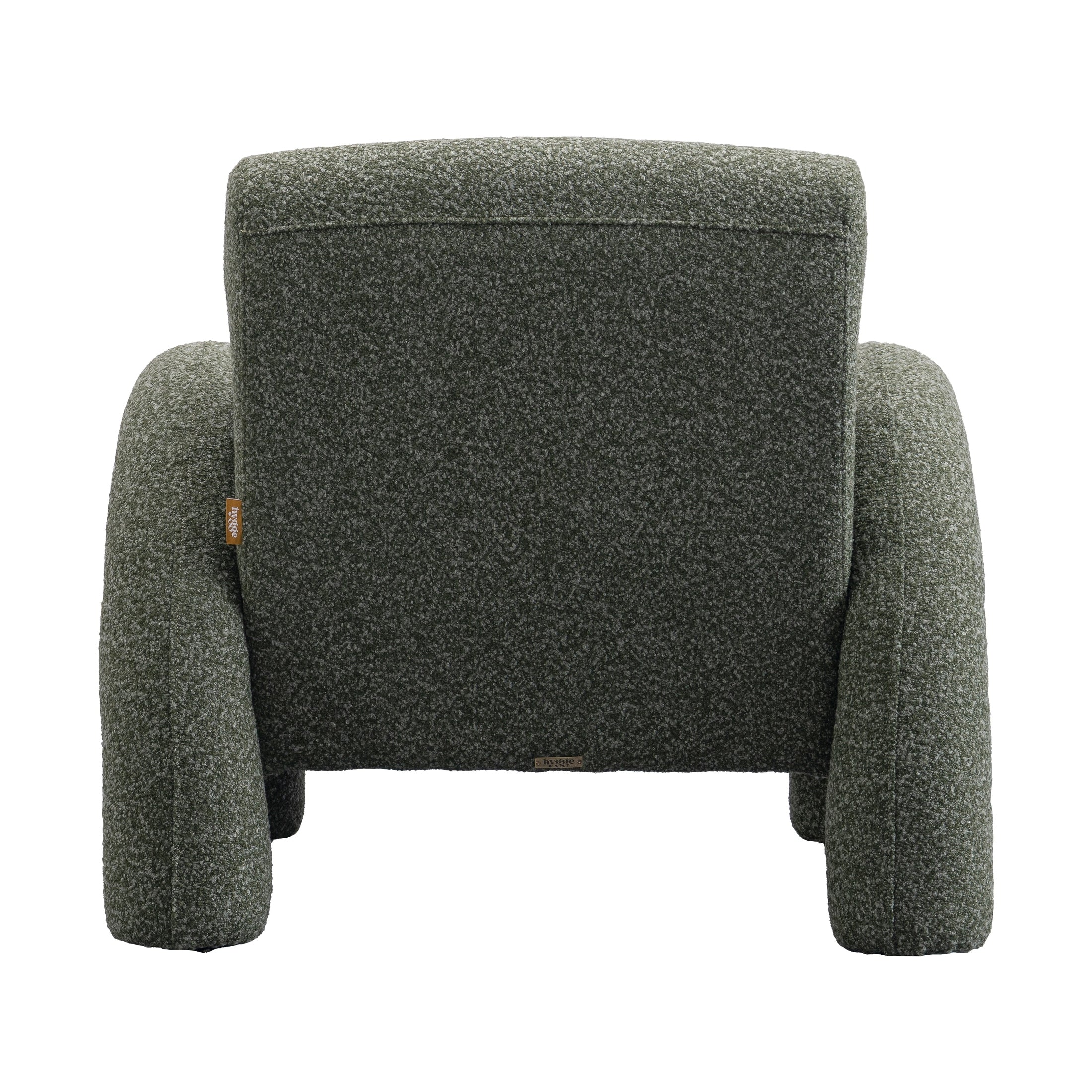 Leni Premium Boucle Accent Chair – Green