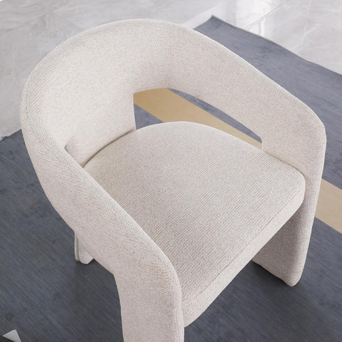 Dario Open-Back Upholstered Chair - Abby Flax