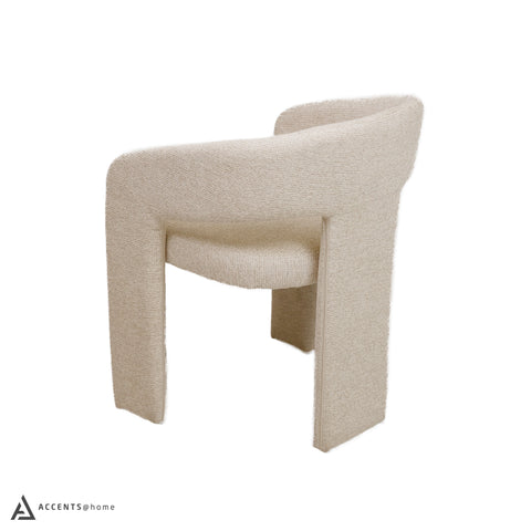 Dario Open-Back Upholstered Chair - Abby Flax