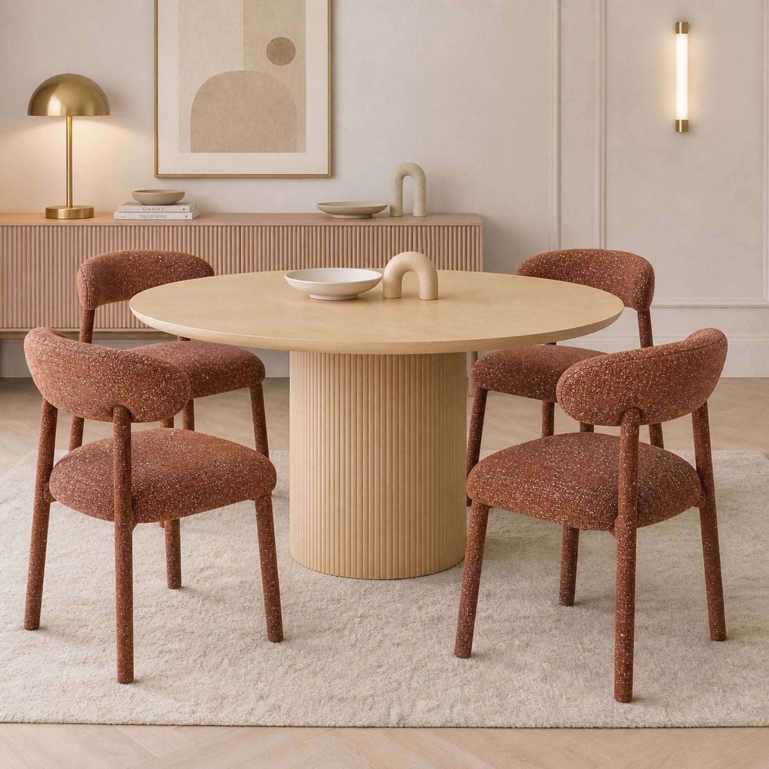 Deer Upholstered Dining Chair
