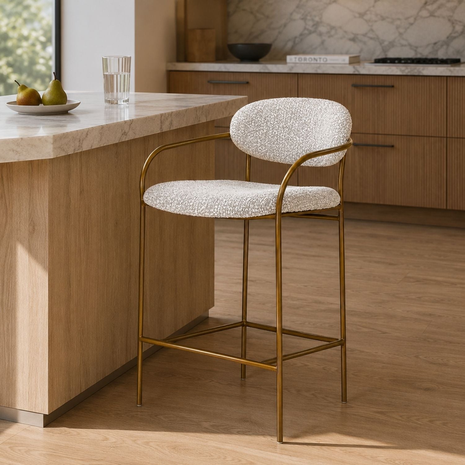 Delora Arm Counter Stool