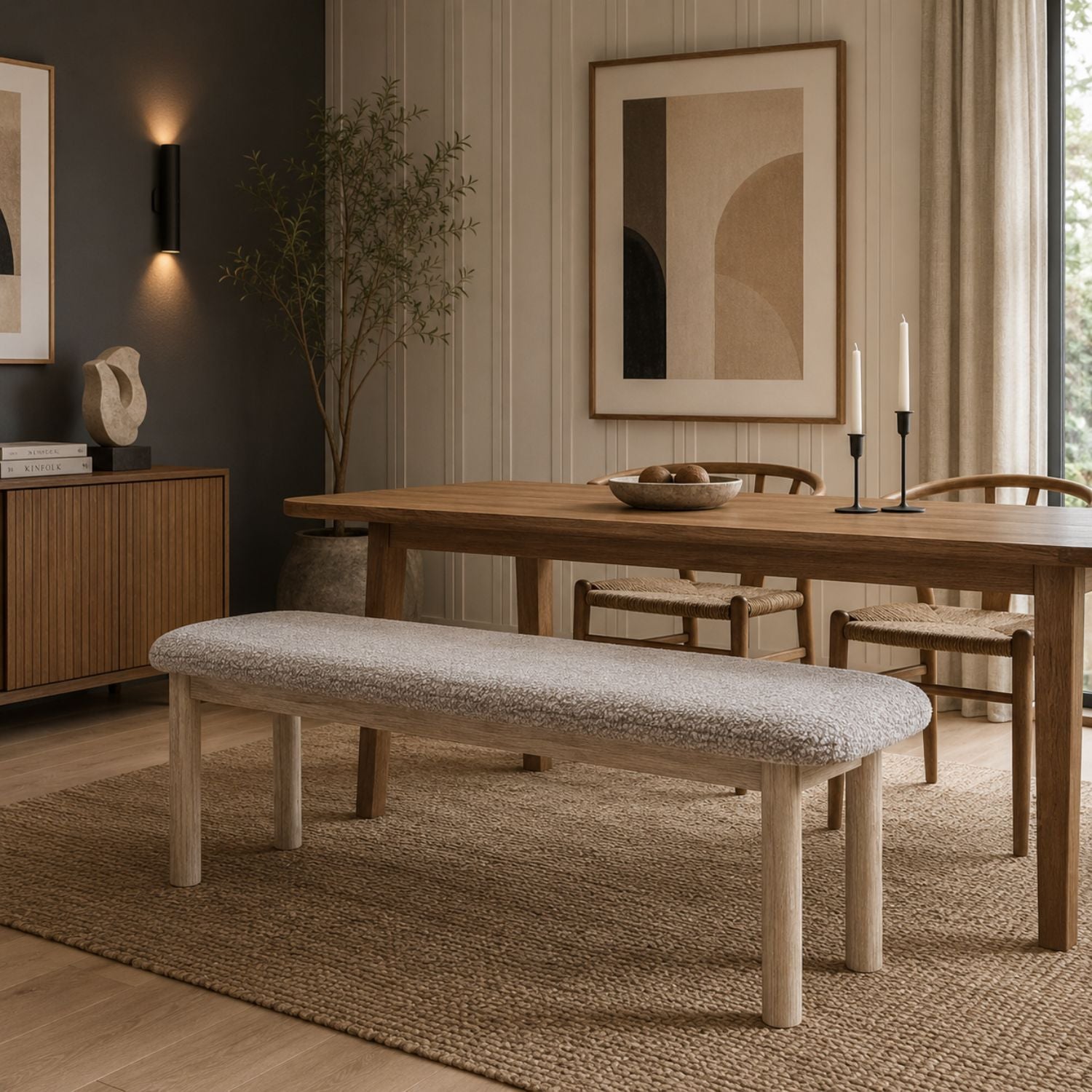 Delora Bench Oatmeal