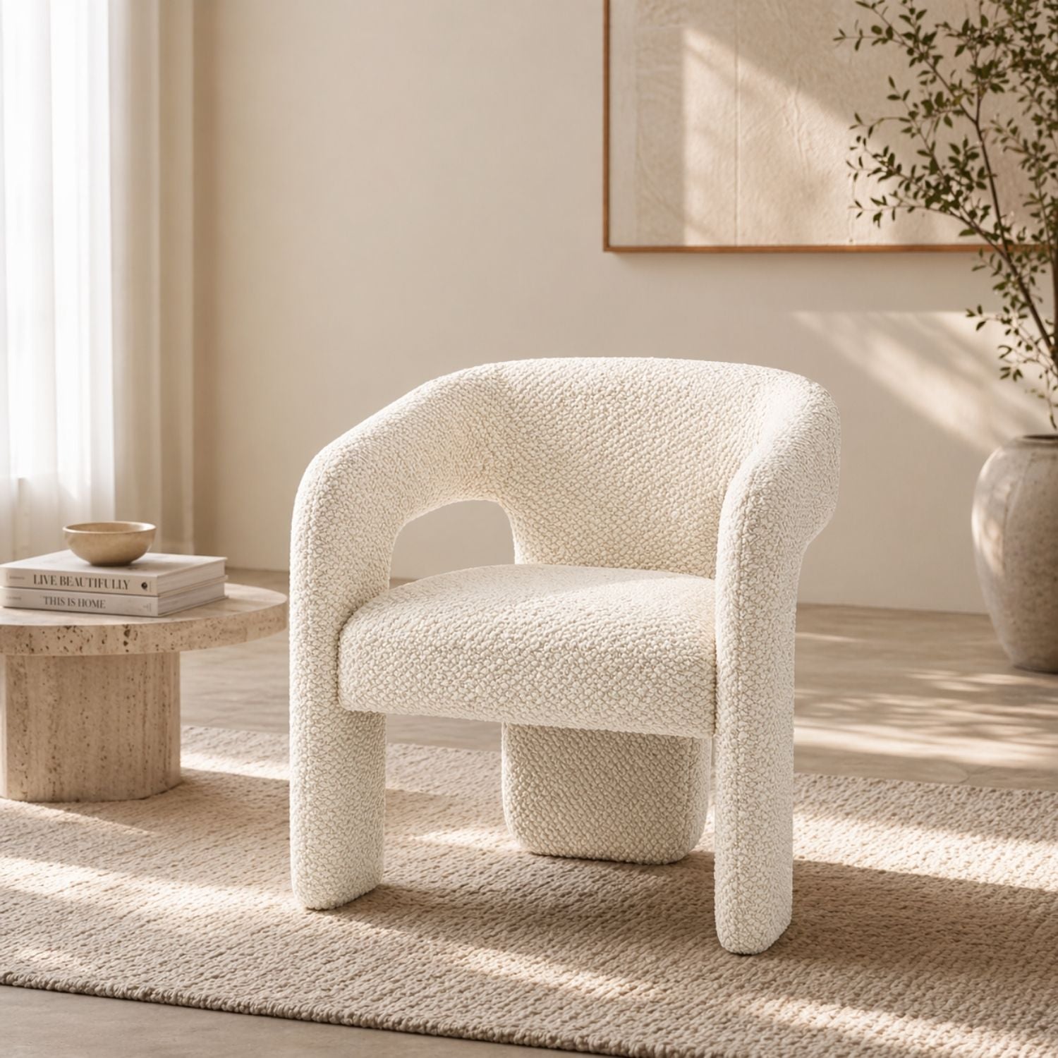 Denman Accent Chair - Cream