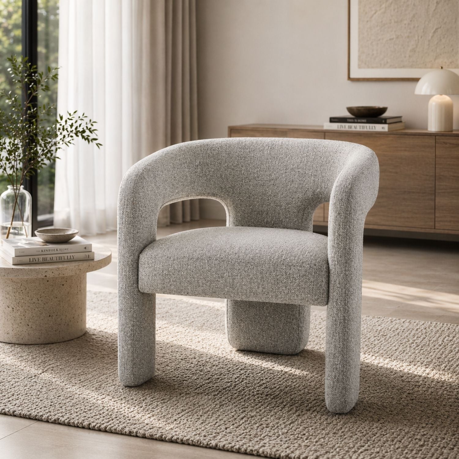 Denman Accent Chair - Blue Grey