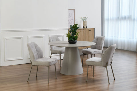 Alexios Round Matt Finish Dining Table