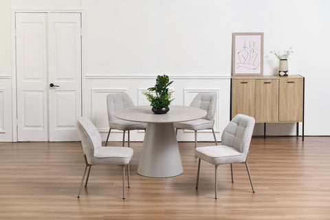 Alexios Round Matt Finish Dining Table