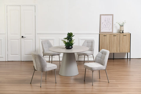 Alexios Round Matt Finish Dining Table