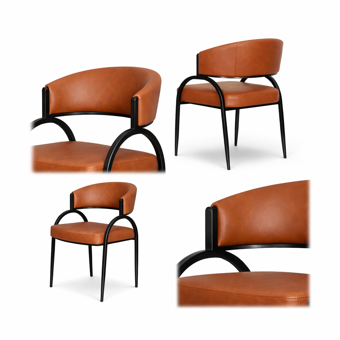 Kara Dining Chair - Cognac