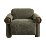 Ronan Upholstered Accent Chair – Deep Olive Green