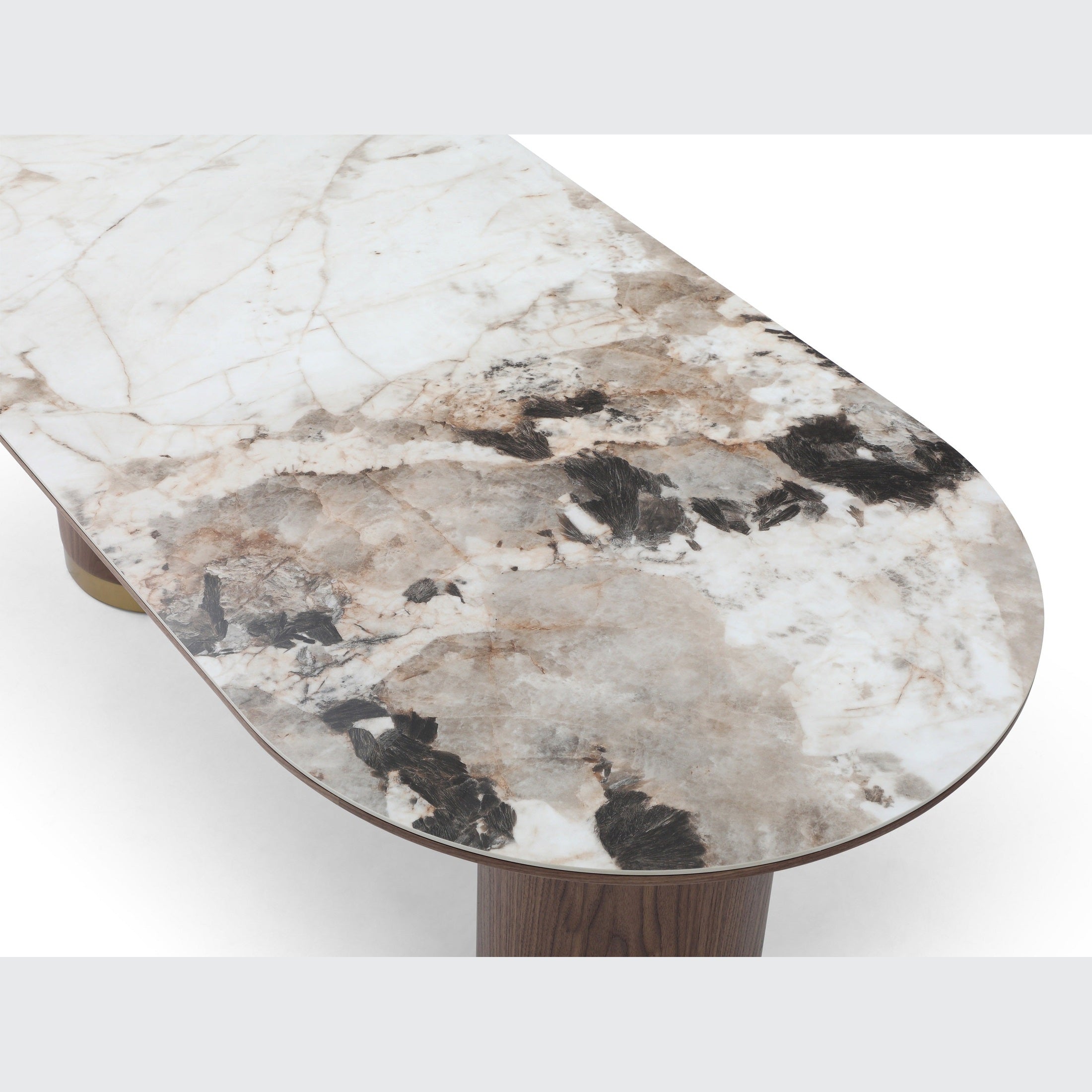Scottsdale Ceramic Top and Wooden Base Dining Table