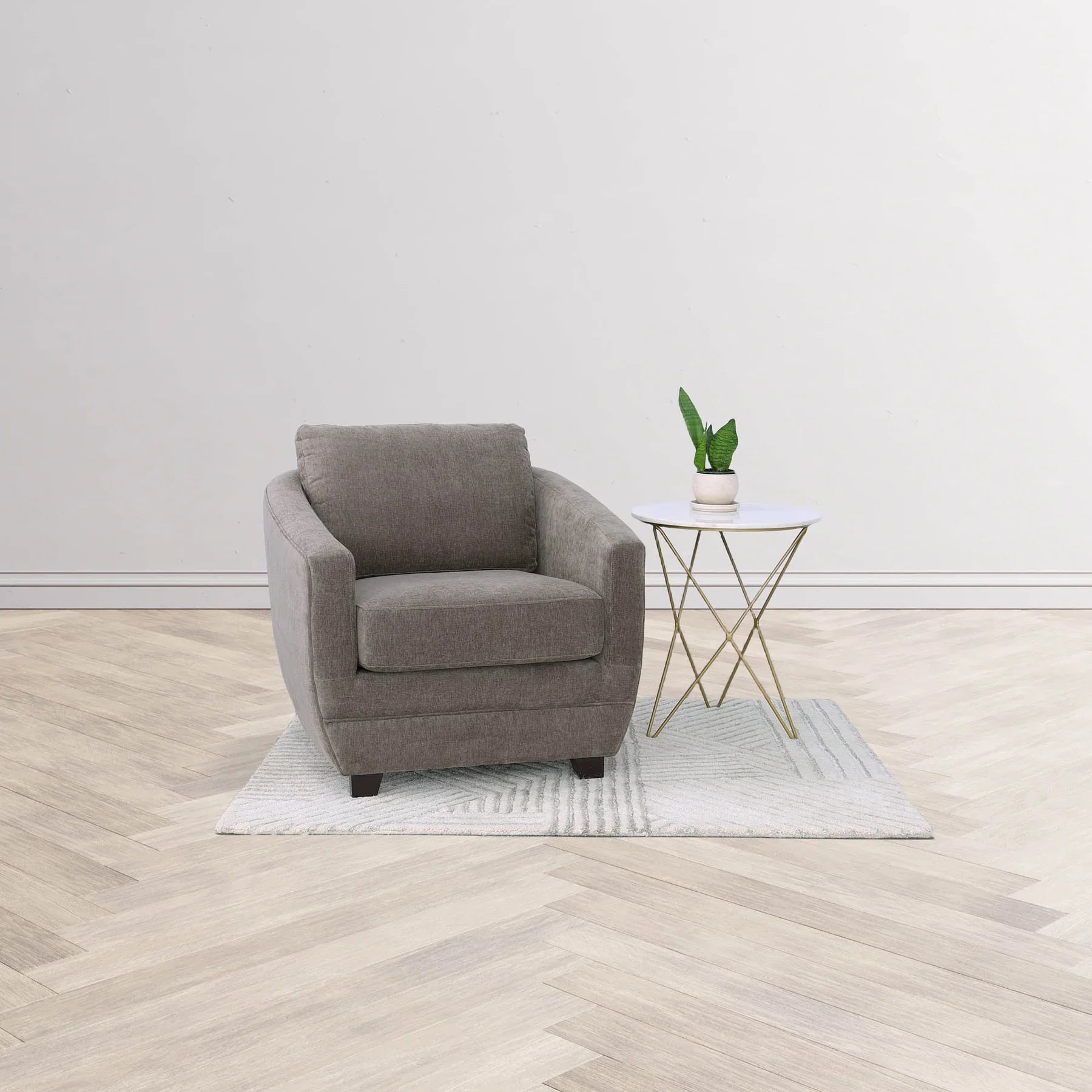 Grainhouse Wind & Fire Marble Side Table - White