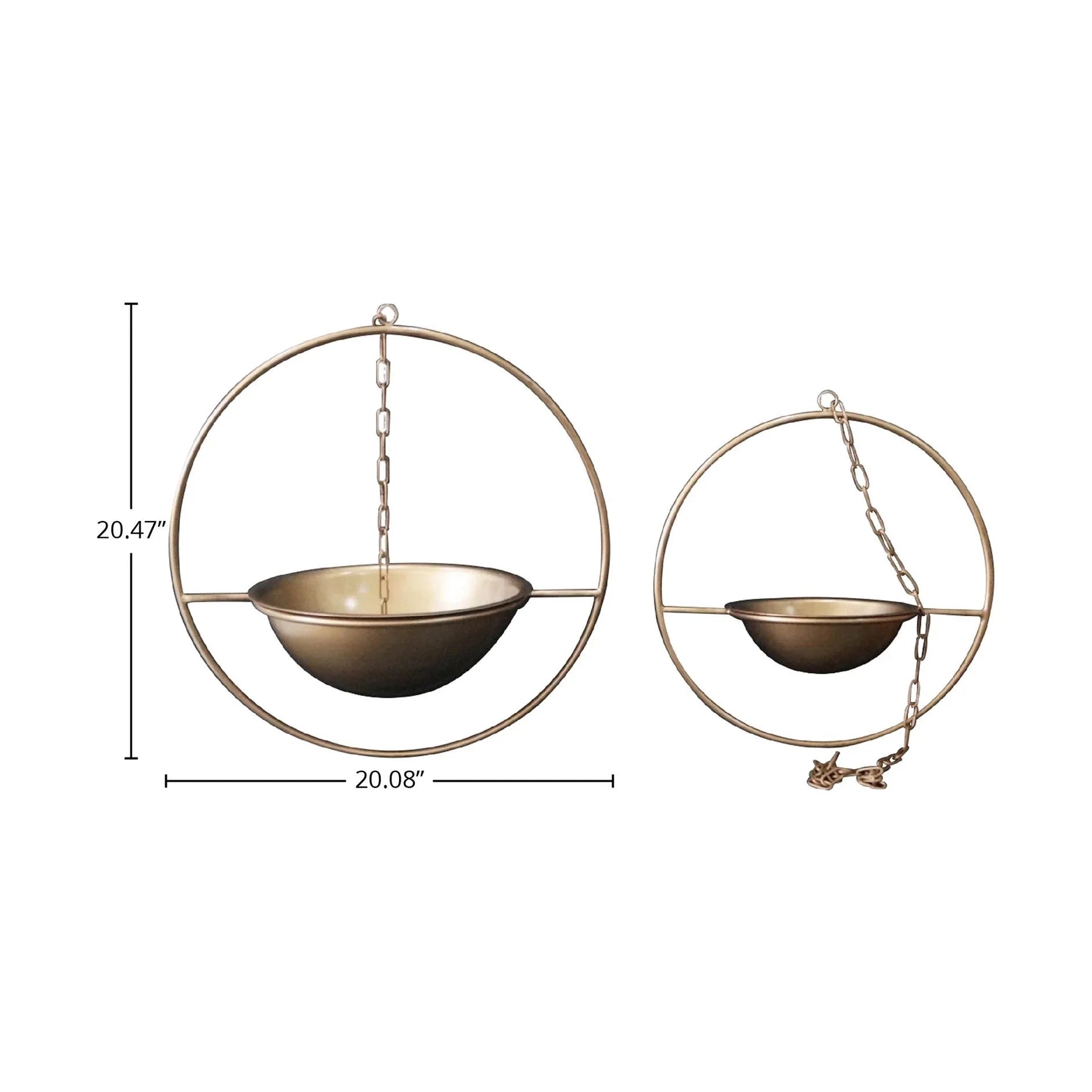 Grainhouse Wind & Fire Hanging Pots (Set of 2)
