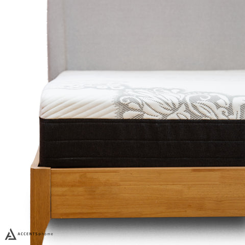 Eiden Wooden King Bed - Oyster
