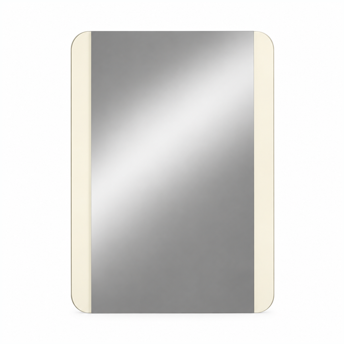 Elara Modern Bedroom Mirror – Beige High Gloss