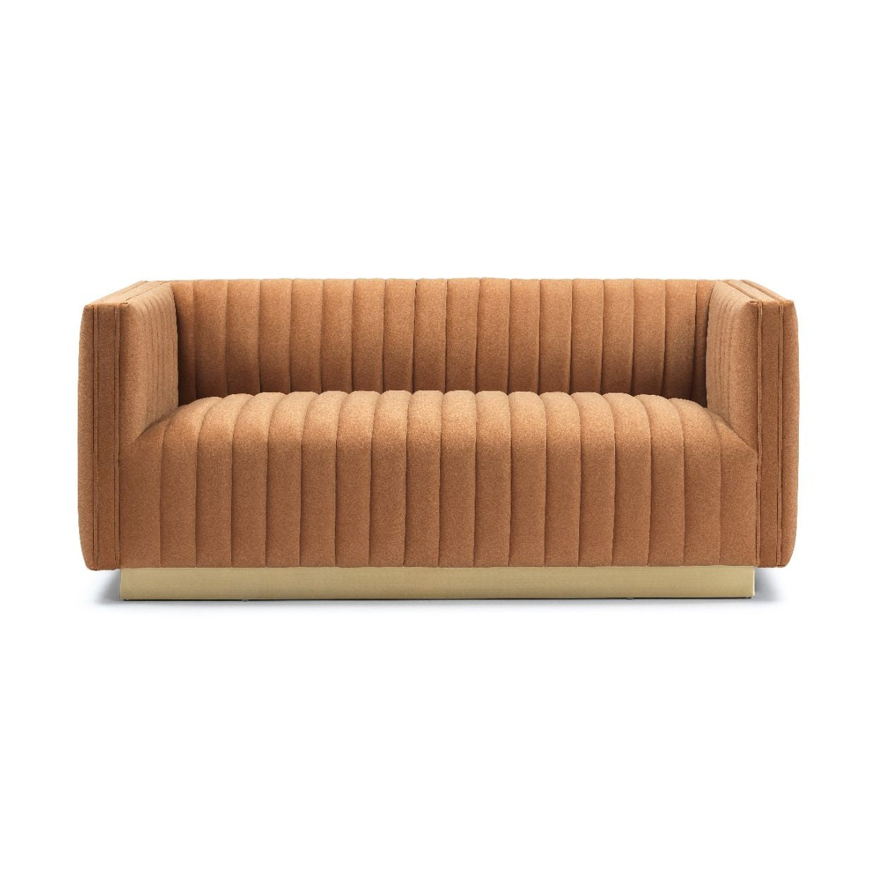 Elba Mid Century Loveseat - Velvet Walnut