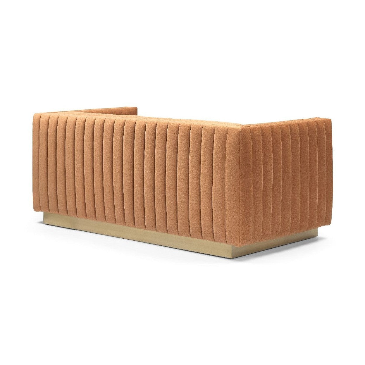 Elba Mid Century Loveseat - Velvet Walnut