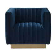 Elba Mid Century Chair - Velvet Blue
