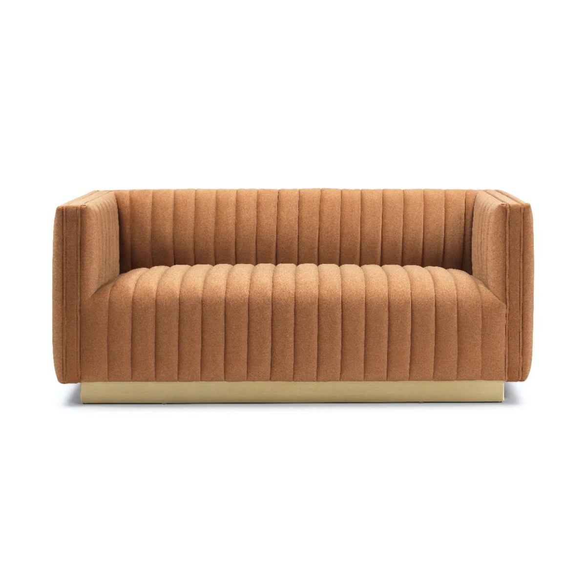 Elba Mid Century Loveseat - Velvet Walnut