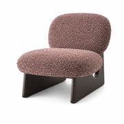 Elio Sculptural Upholstered Accent Chair – Rose Taupe
