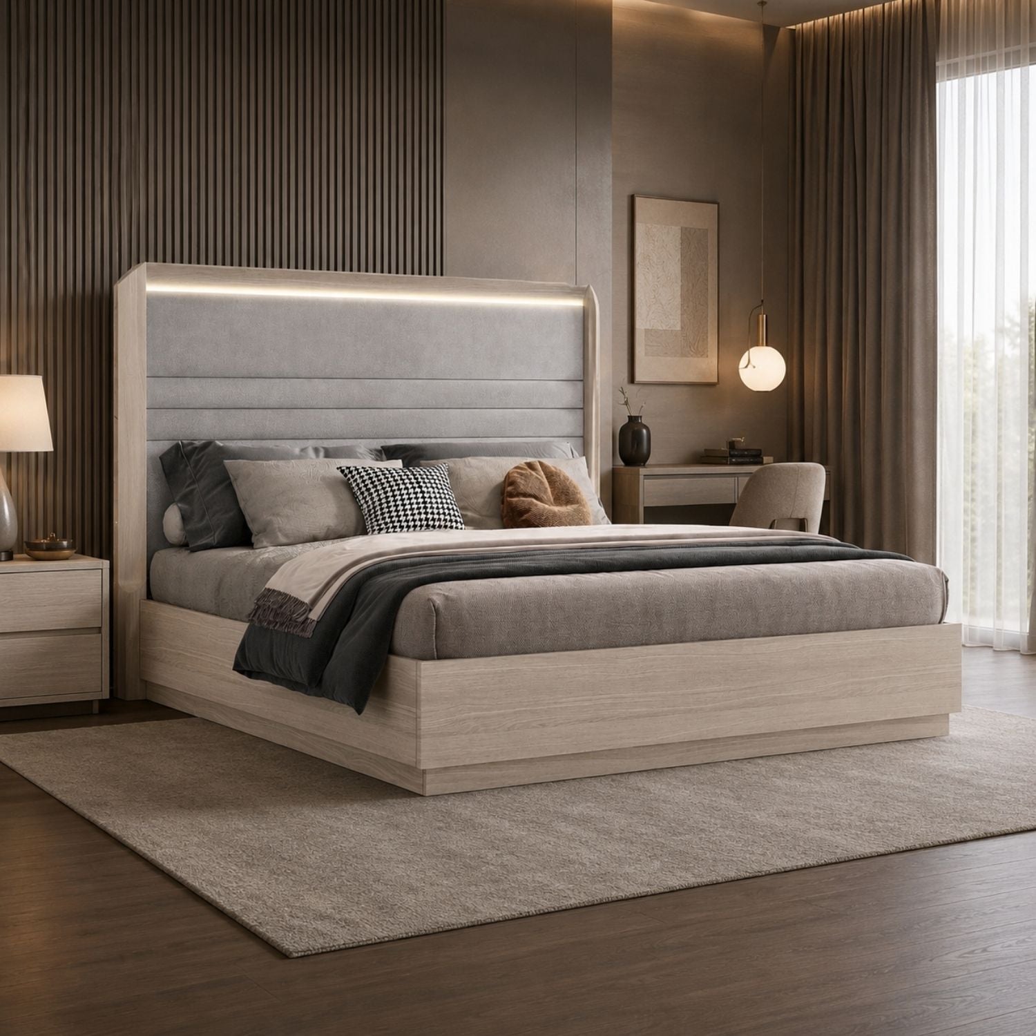 Elvira Hydraulic Storage Bed