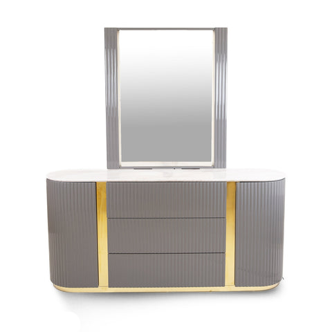 Evelyn 6 Drawer Two Tone Double Dresser