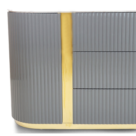 Evelyn 6 Drawer Two Tone Double Dresser