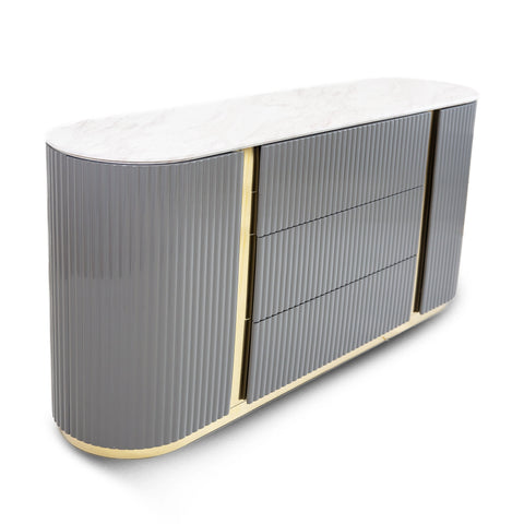 Evelyn 6 Drawer Two Tone Double Dresser