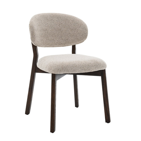 Milena Dining Chair – Upholstered Seat with Oak Wood Frame