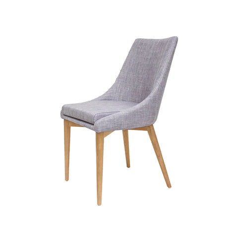 Fritz Side Dining Chair - Light Grey Natural Leg