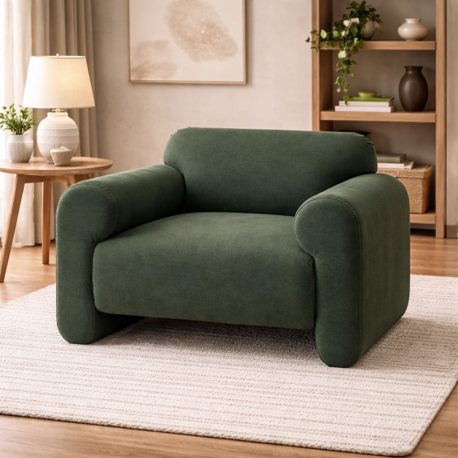 Faro Roll Arm Accent Chair
