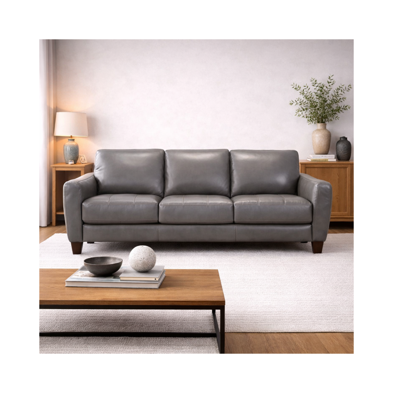 Faustina Leather Sofa