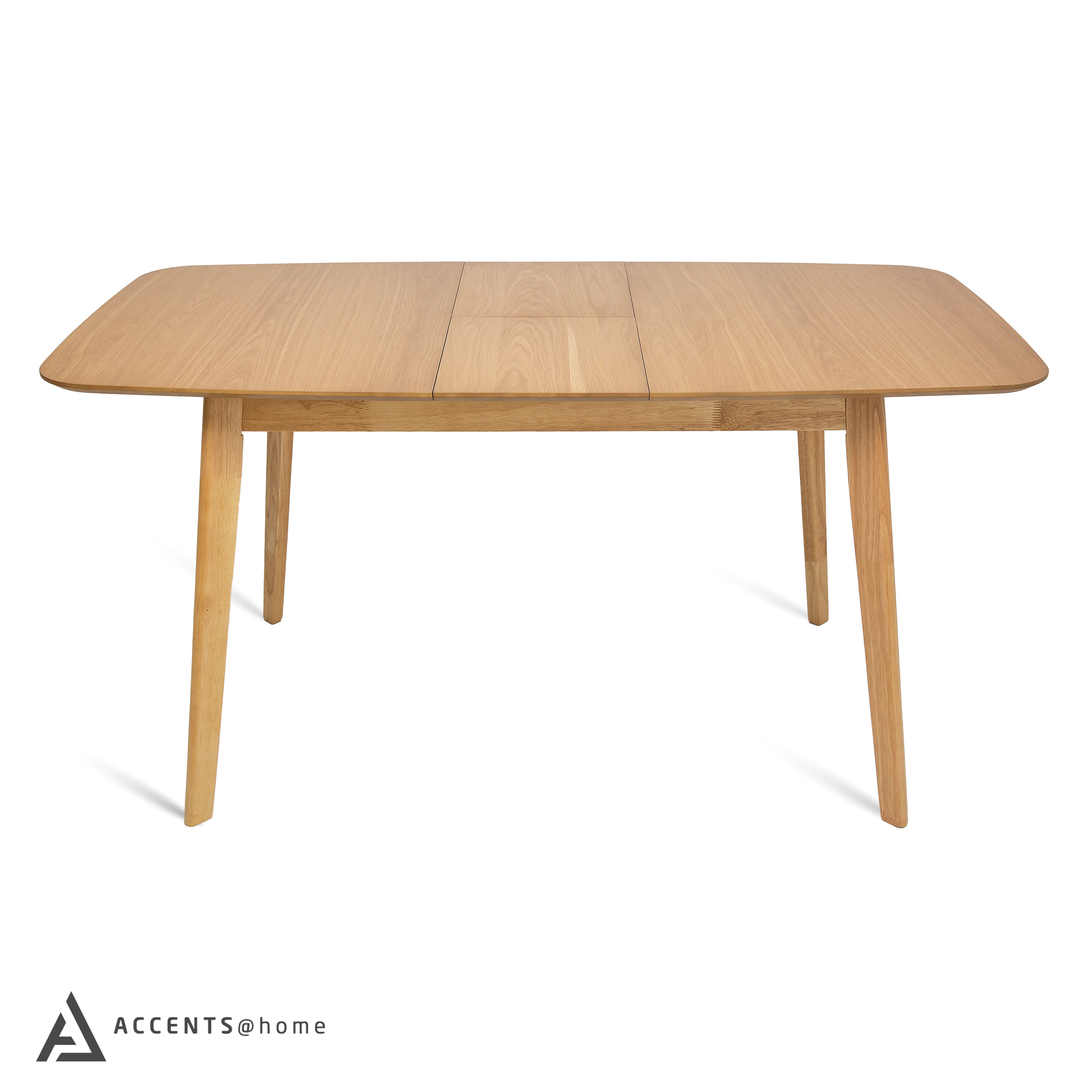 Rocca 59" Leg Table Natural Oak AccentsHome