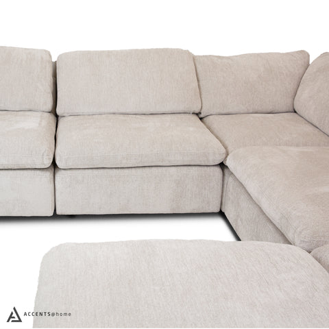 Fontana Modular 6 PC Sectional - Beige