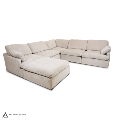 Fontana Modular 6 PC Sectional - Beige