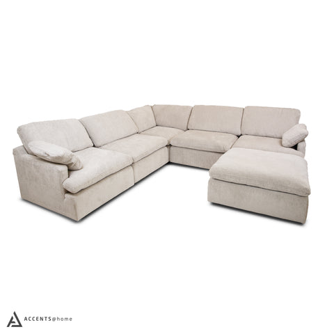 Fontana Modular 6 PC Sectional - Beige