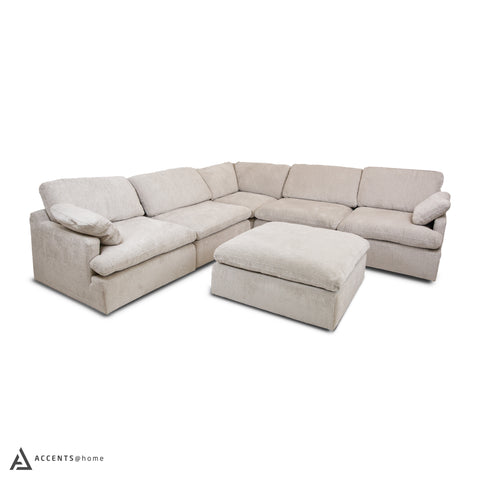 Fontana Modular 6 PC Sectional - Beige