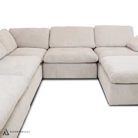 Fontana Modular 6 PC Sectional - Beige