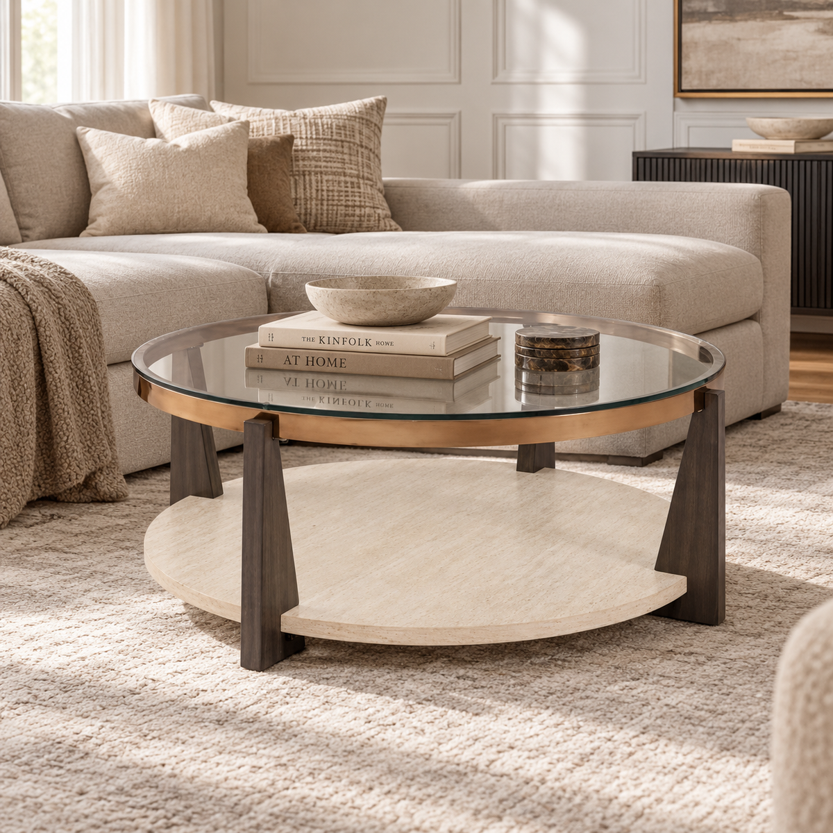 Frazwa Round Cocktail Table
