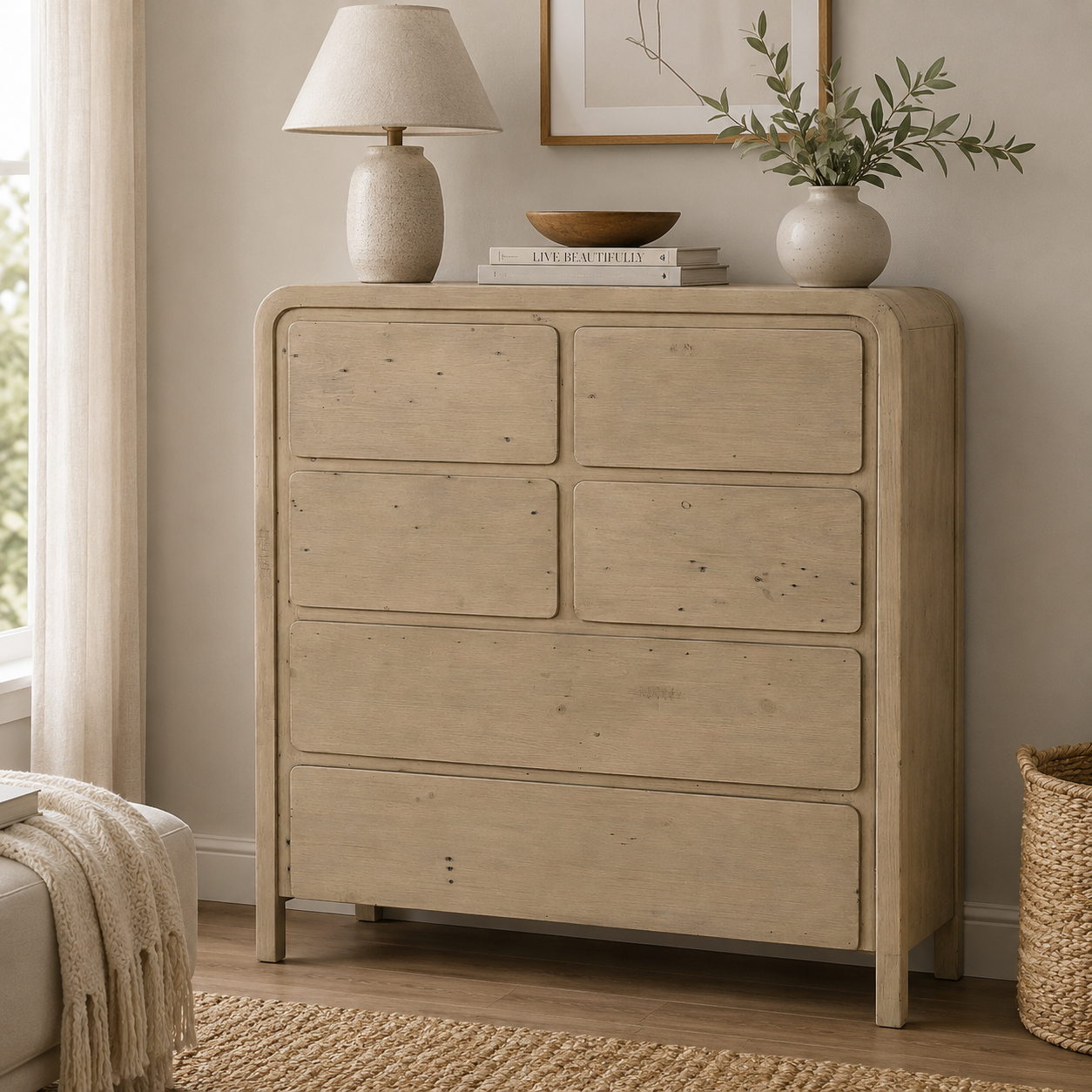 Fremont Drawer Chest - Scrubbed Teak