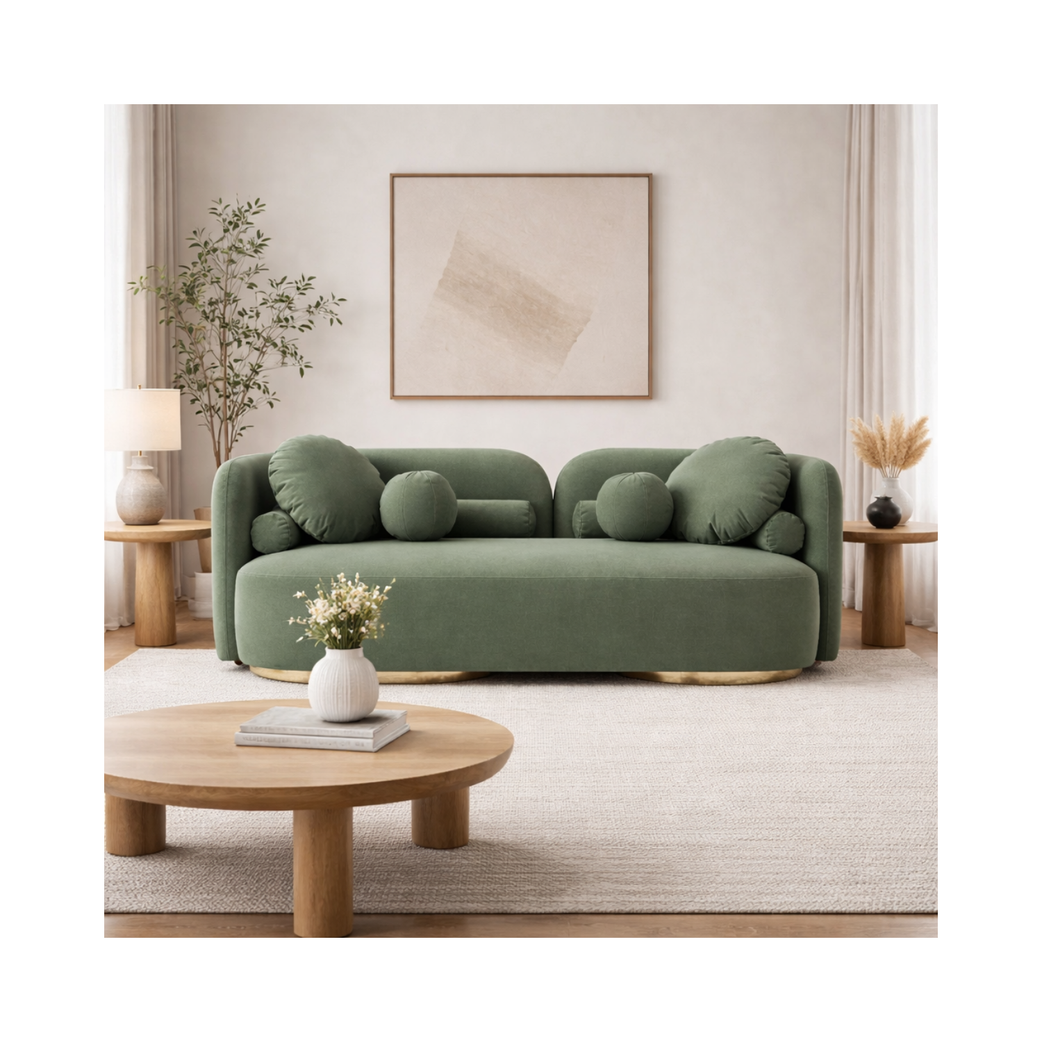 Freya Premium Mohair Fabric Sofa